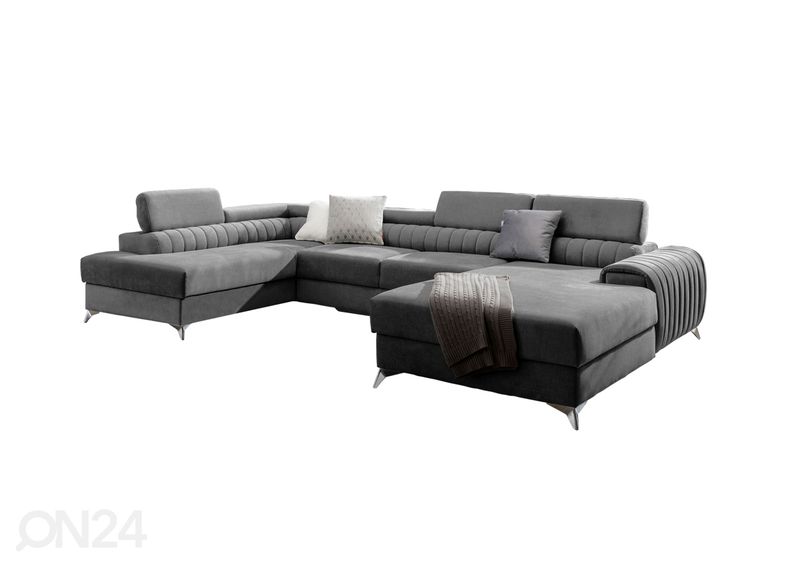 Угловой диван-кровать с ящиком увеличить