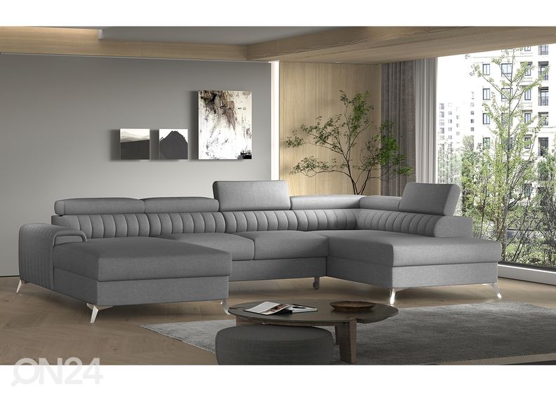 Угловой диван-кровать с ящиком увеличить