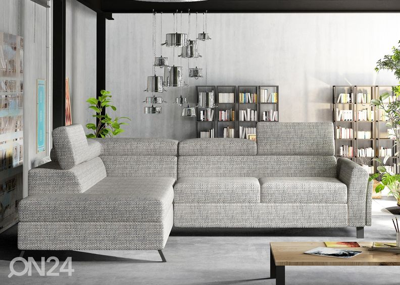 Угловой диван-кровать с ящиком увеличить