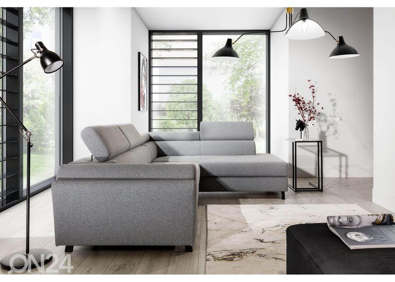 Угловой диван-кровать с ящиком увеличить