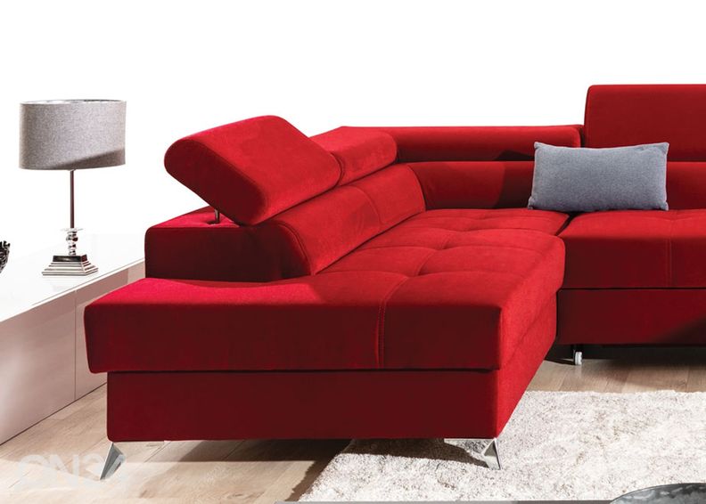 Угловой диван-кровать с ящиком увеличить