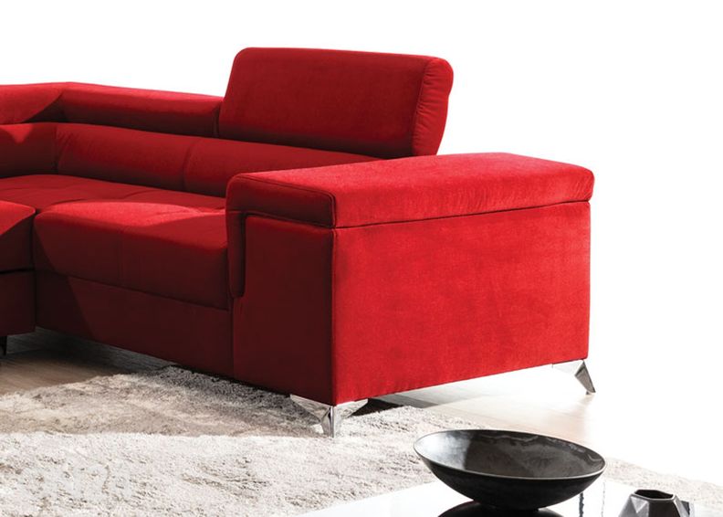 Угловой диван-кровать с ящиком увеличить