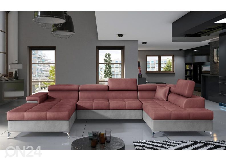 Угловой диван-кровать с ящиком увеличить