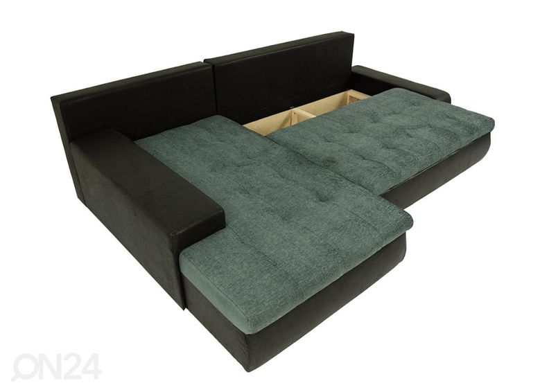 Угловой диван-кровать с ящиком увеличить