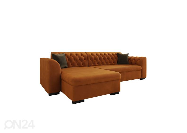 Угловой диван-кровать с ящиком увеличить