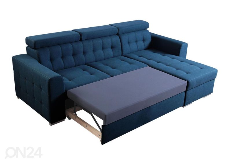 Угловой диван-кровать с ящиком увеличить
