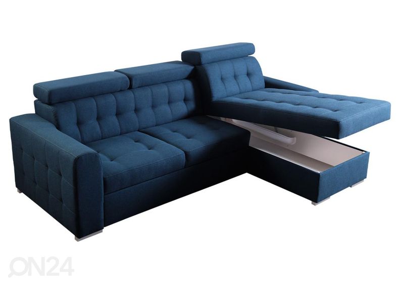 Угловой диван-кровать с ящиком увеличить