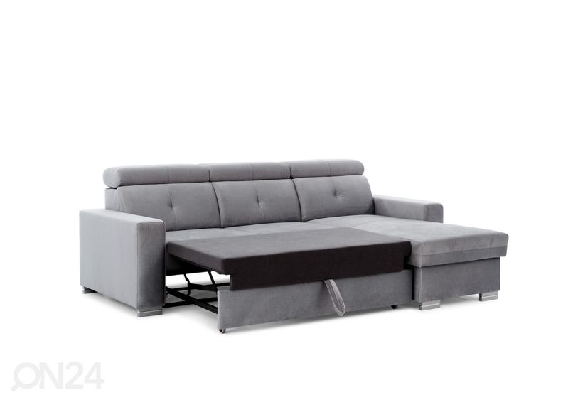 Угловой диван-кровать с ящиком увеличить