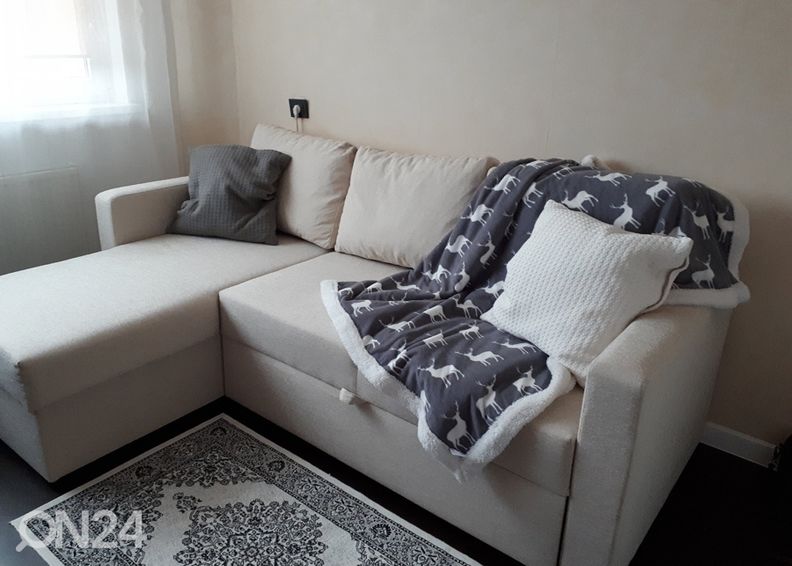 Угловой диван-кровать с ящиком Mia увеличить