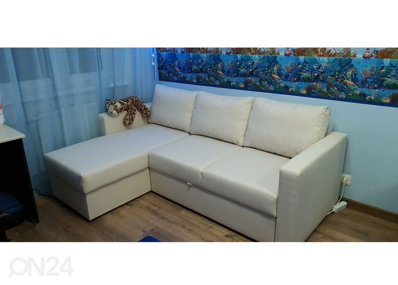 Угловой диван-кровать с ящиком Mia увеличить