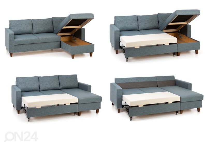 Угловой диван-кровать с ящиком Milla увеличить