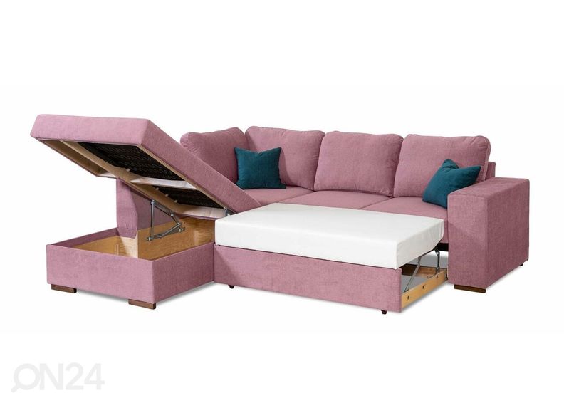 Угловой диван-кровать с ящиком Nora увеличить