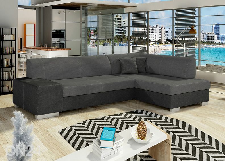 Угловой диван-кровать с ящиком Ontario увеличить