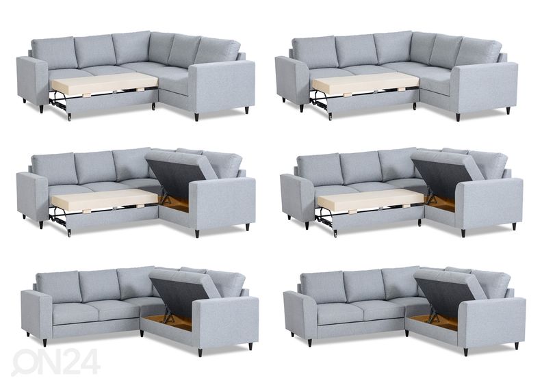 Угловой диван-кровать с ящиком Renate 2N2 увеличить