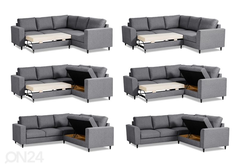 Угловой диван-кровать с ящиком Renate 2N2 увеличить