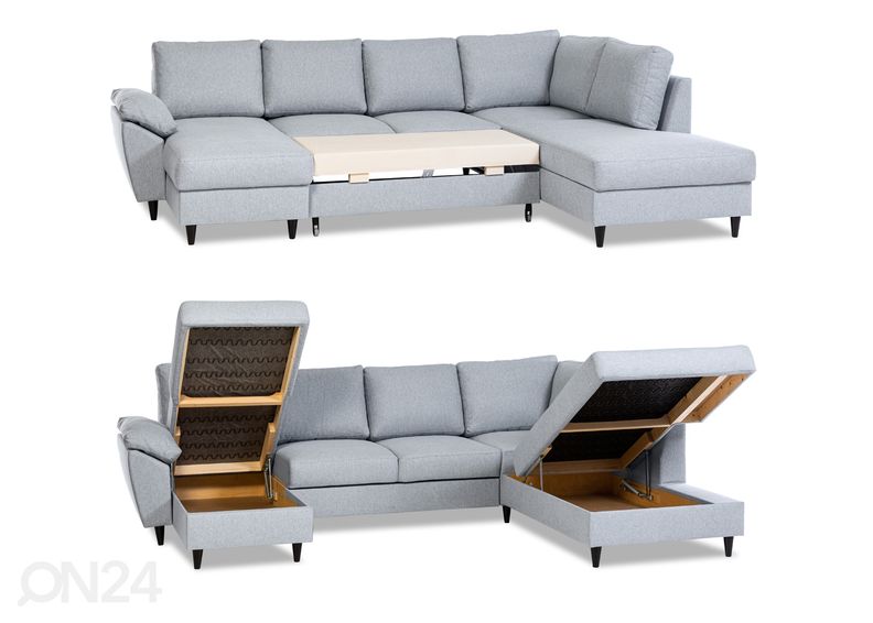 Угловой диван-кровать с ящиком Renate XXL увеличить