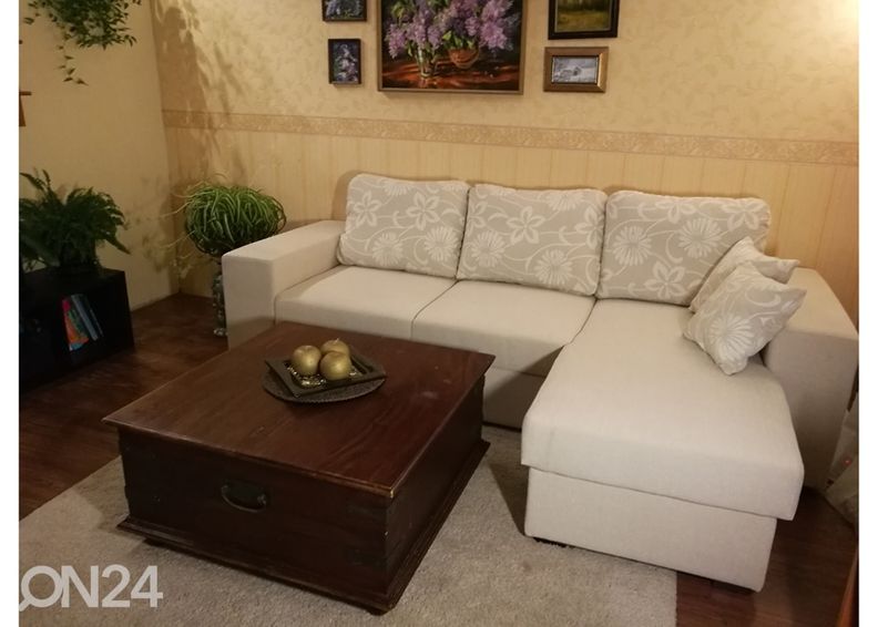 Угловой диван-кровать с ящиком Tuuli увеличить