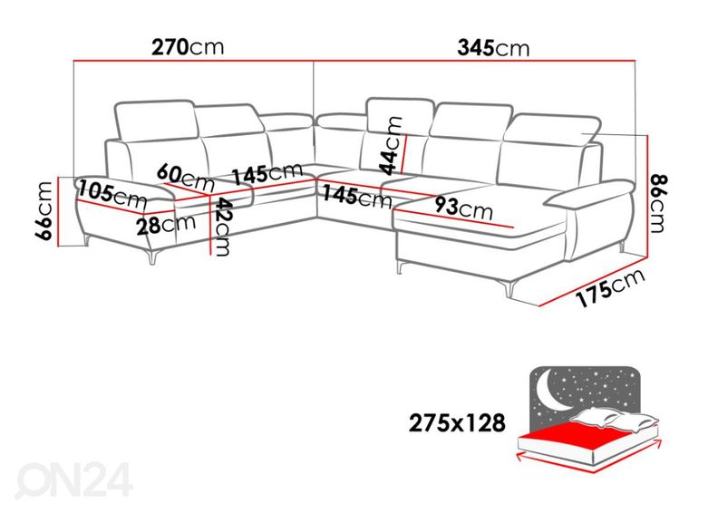 Угловой диван-кровать увеличить