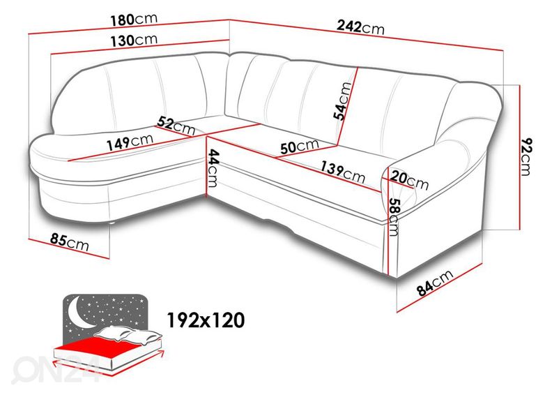 Угловой диван-кровать увеличить