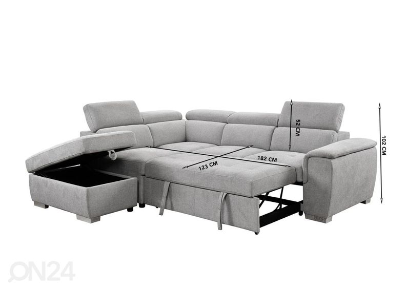 Угловой диван-кровать увеличить