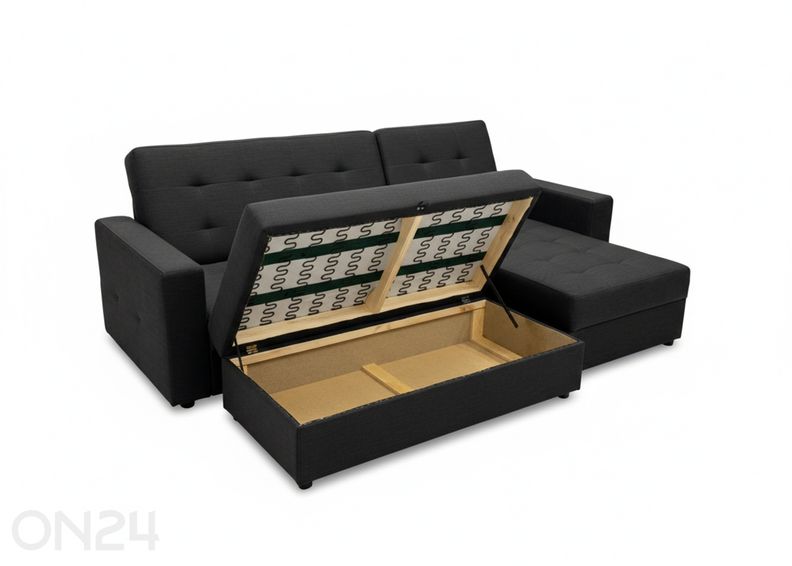 Угловой диван-кровать Claire + пуф увеличить