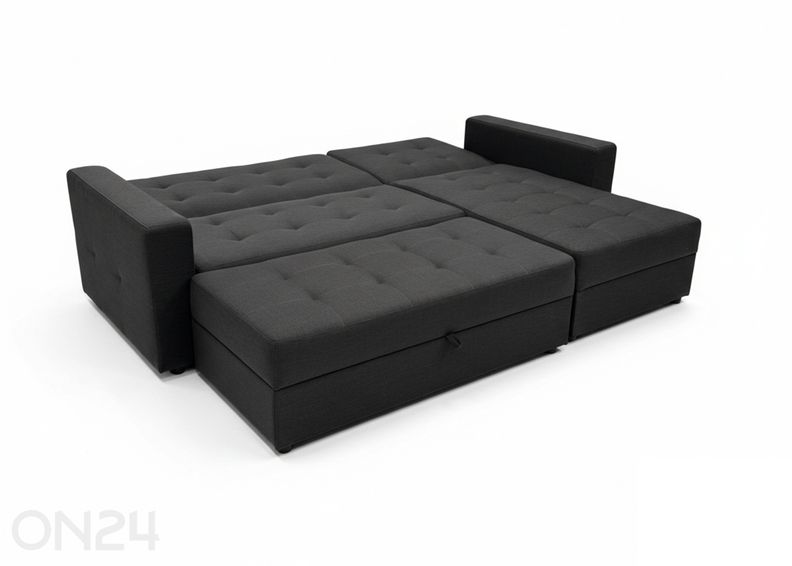 Угловой диван-кровать Claire + пуф увеличить