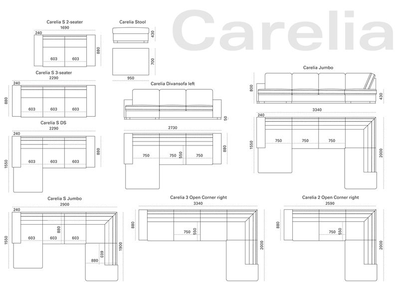 Угловой диван Carelia Jumbo S увеличить