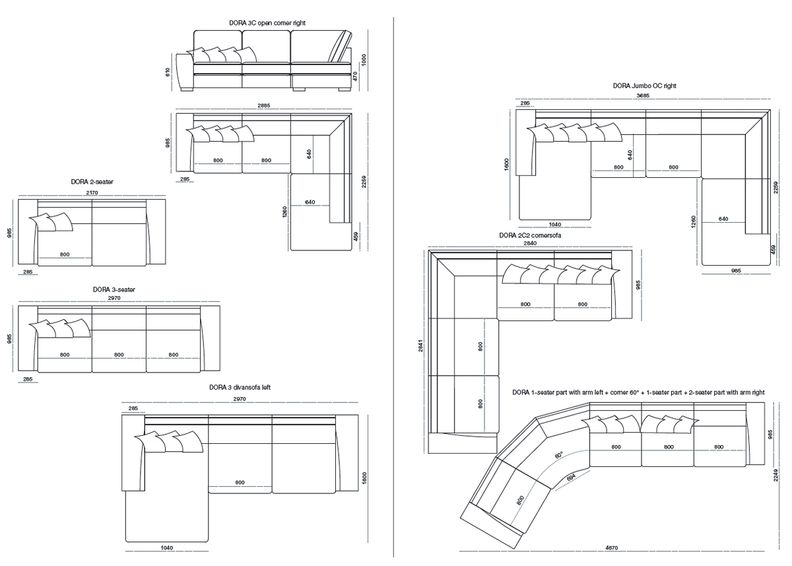 Угловой диван Dora увеличить