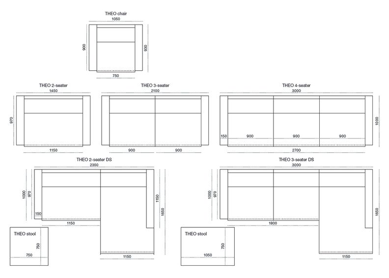 Угловой диван Theo Soft с перьевыми подушками увеличить