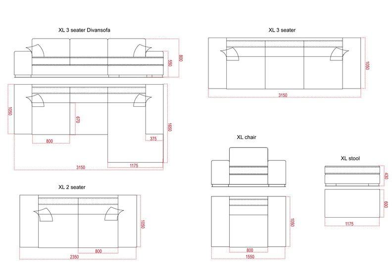 Угловой диван XL увеличить