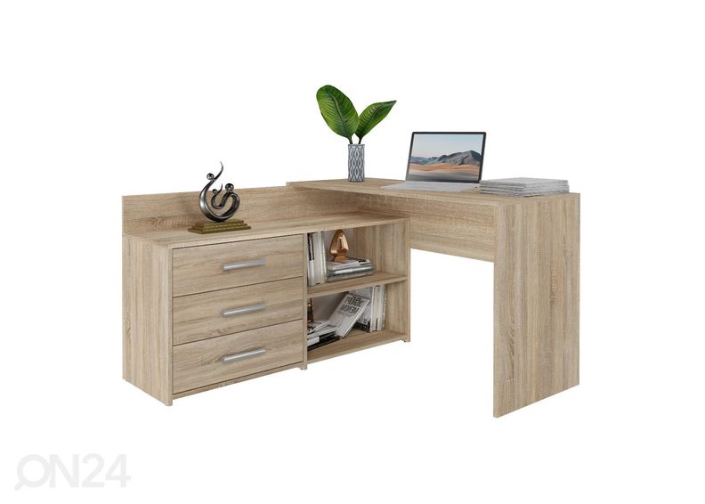 Угловой рабочий стол увеличить