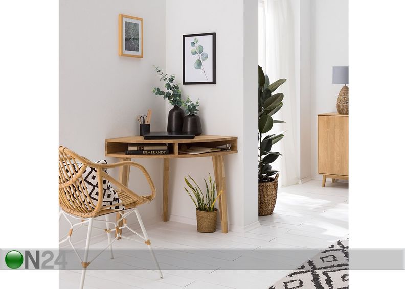 Угловой стол из массива дуба Scan увеличить