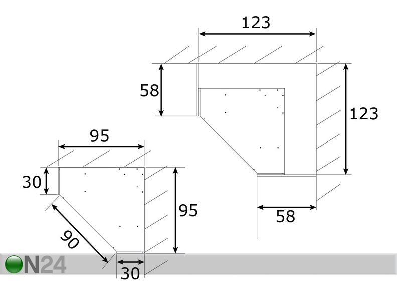 Угловой шкаф платяной Cindy увеличить