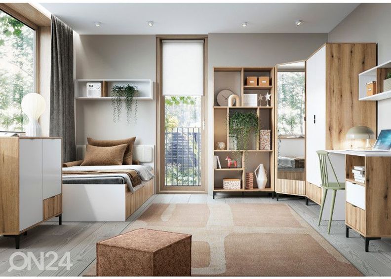 Угловой шкаф Ricko 90x90 cm, белый/дуб увеличить