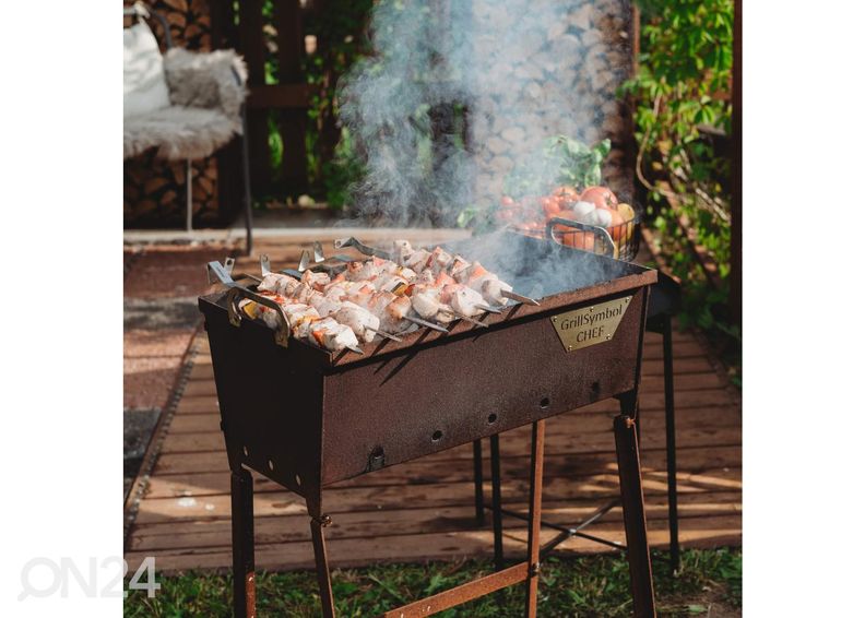 Угольный гриль Cor-Ten steel GrillSymbol Naked Chef XS увеличить