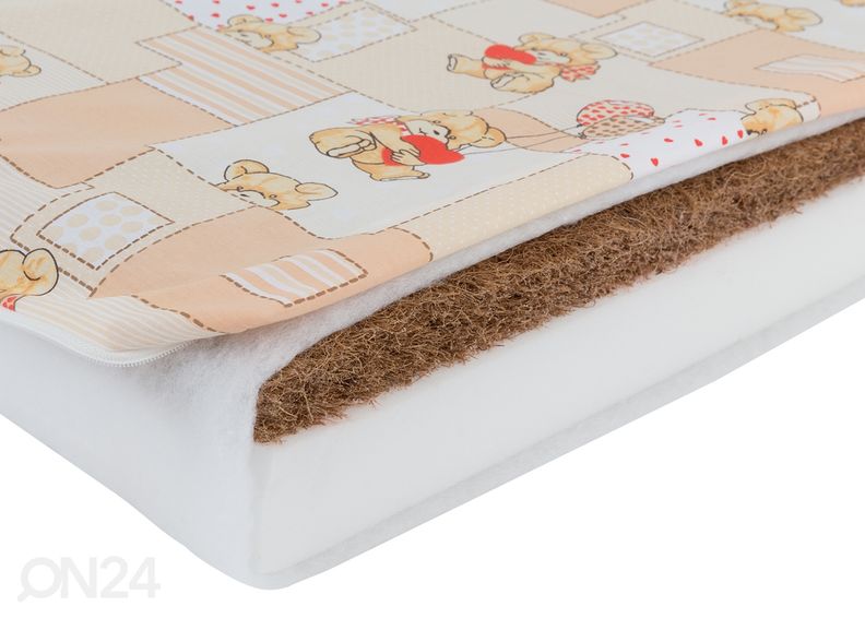 Удлиняемый матрас Pipi 75x100+42+42 cm, с кокосом увеличить