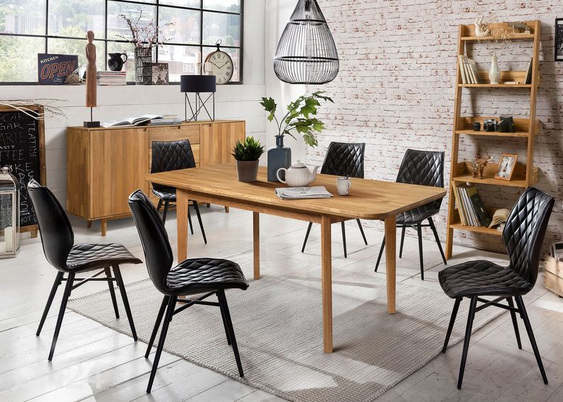 Удлиняющийся обеденный стол из дуба Frans 1P 120-160x80 cm увеличить