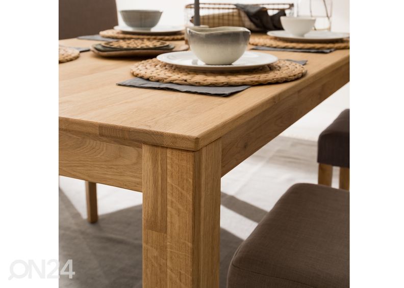 Удлиняющийся обеденный стол из дуба Liina 140-200x90 cm увеличить