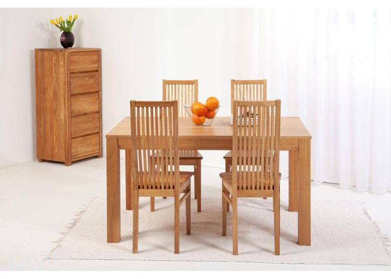 Удлиняющийся обеденный стол из массива дуба London 140-190x90 cm увеличить