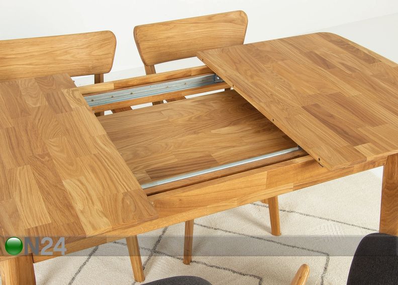 Удлиняющийся обеденный стол 120-160x80 cm увеличить