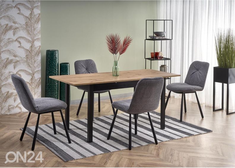 Удлиняющийся обеденный стол 124/168x74 cm увеличить