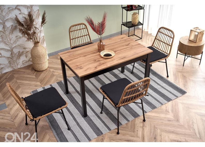 Удлиняющийся обеденный стол 124/168x74 cm увеличить