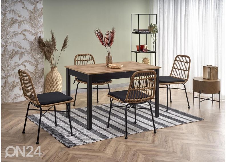 Удлиняющийся обеденный стол 124/168x74 cm увеличить