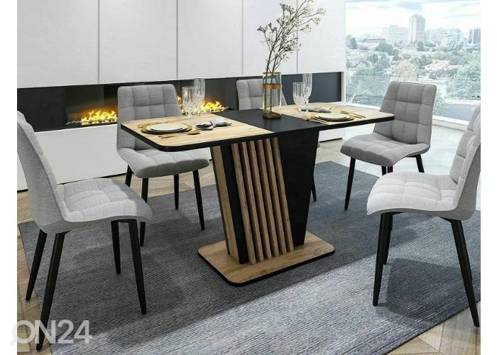 Удлиняющийся обеденный стол 125-170x75 см увеличить