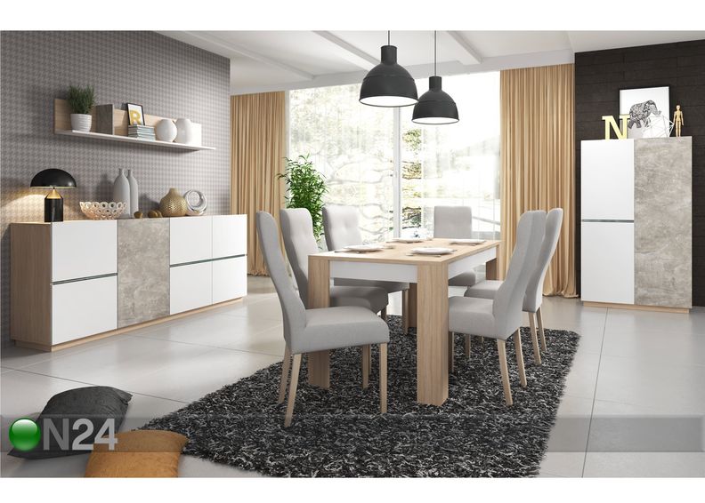 Удлиняющийся обеденный стол 140-180x80 cm увеличить