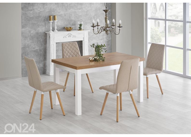 Удлиняющийся обеденный стол 140/220x80 cm увеличить