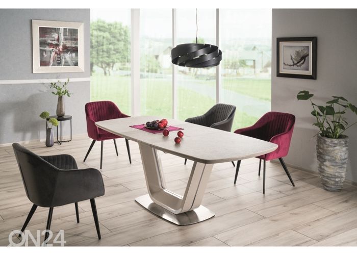 Удлиняющийся обеденный стол 160-220x90 cm увеличить