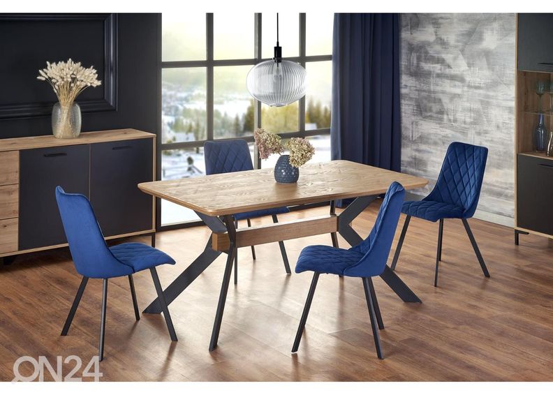 Удлиняющийся обеденный стол 160/220x90 cm увеличить