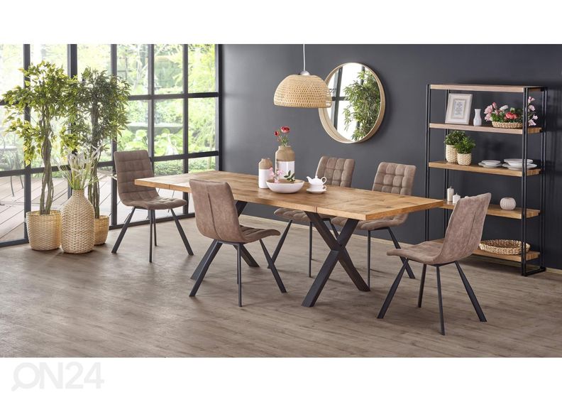 Удлиняющийся обеденный стол 160/250x90 cm увеличить