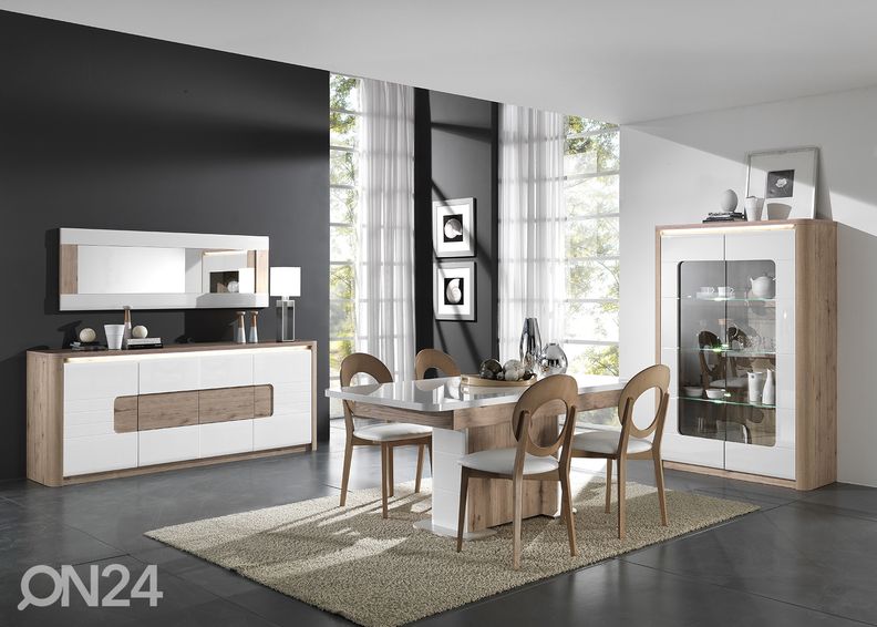 Удлиняющийся обеденный стол 180/220x90 cm увеличить